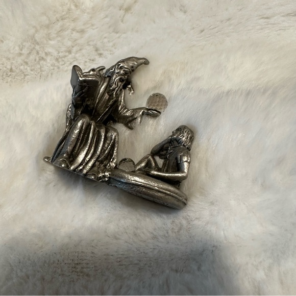 Gallo 1986 Crystal Balls Wizard & Apprentice Fine Pewter Mini Figurine - Picture 6 of 6